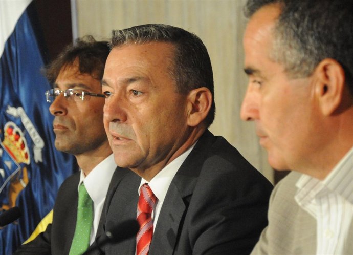 Pedro San Ginés, Paulino Rivero y Mario Cabrera