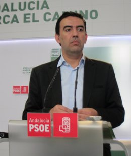 El Vicesecretario General Del PSOE-A, Mario Jiménez, En Rueda De Prensa Hoy