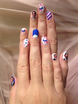 Manicura Patriótica Katy Perry