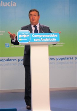 El Presidente Del PP-A, Juan Ignacio Zoido, Hoy En Rueda De Prensa