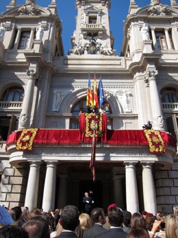 Durante La Celebración Del 9 D'octubre, Día De La Comunitat Valenciana