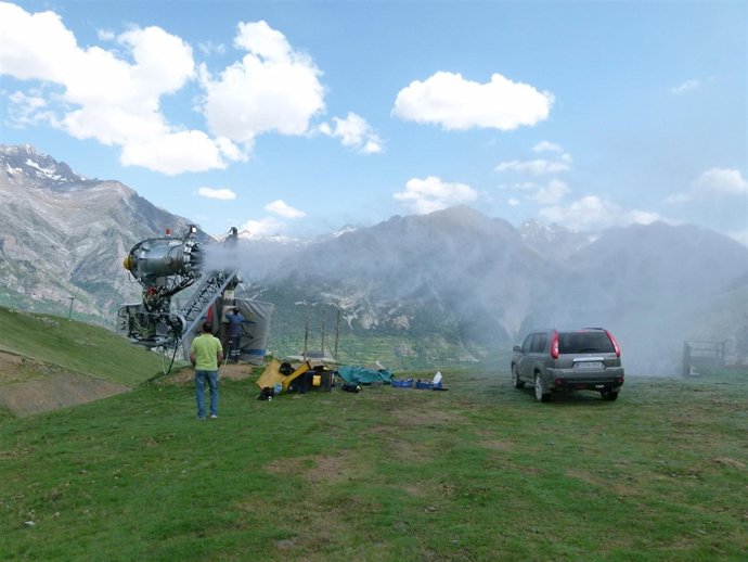 Trabajos de mantenimiento en una de las estaciones