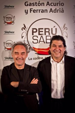  Los Conocidos Chefs Ferran Adrià Y  Gastón Acurio