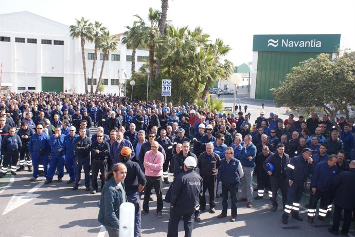 LA PLANTILLA DE NAVANTIA EN CARTAGENA