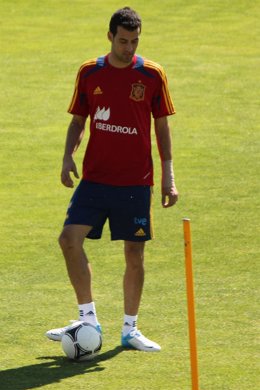 Sergio Busquets Entrenamiento Selección Española