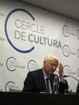 El conseller de Cultura F.Mascarell en el Círculo de Economía