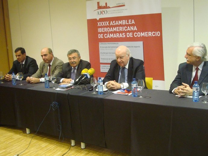 Jorge Pais, Eduardo Peña, Joan Simó, Peter Hill y Ambrosio Bertolotti