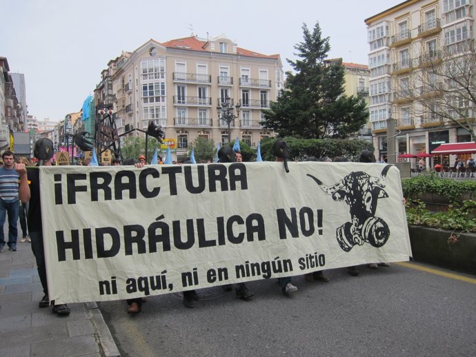Manifestación fracking