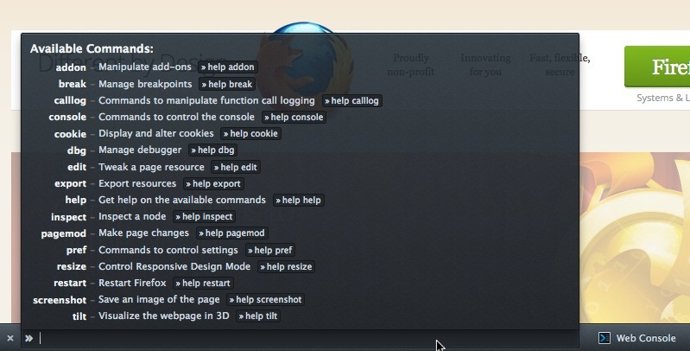 Barra de herramientas para desarrolladores de Firefox