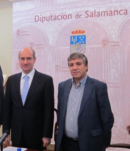  Isidro Rodríguez Junto Al Presidente De La Diputación, Javier Iglesias