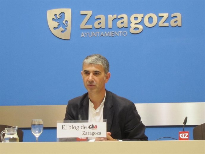 El portavoz del grupo municipal de CHA, Juan Martín