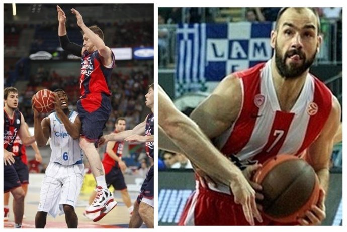 Montaje Caja Laboral Olympiacos   EUROLIGA  ACB PHOTO