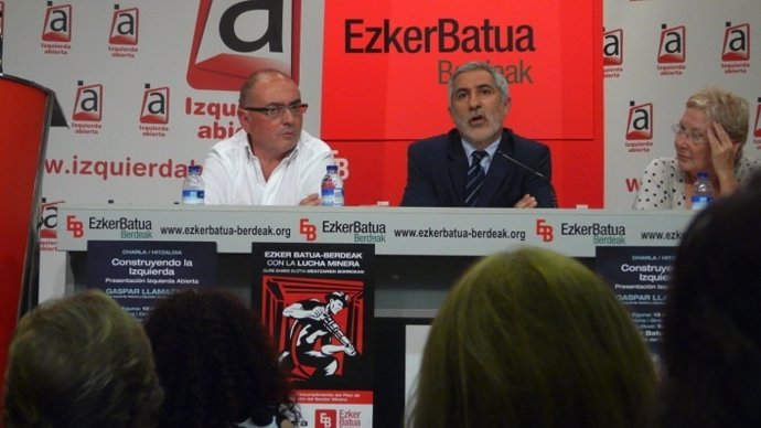 Javier Madrazo, De Ezker Batua, Y Gaspar Llamazares, De Izquierda Abierta 