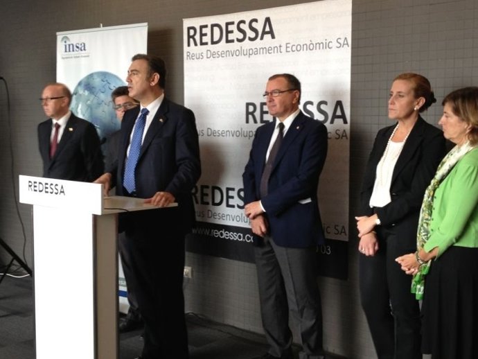 Intervención de Carles Flamerich durante la presentación del Cenit de Reus