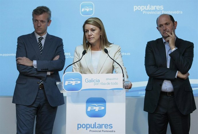 RUEDA DE PRENSA MARIA DOLORES COSPEDAL EN PONTEVEDRA