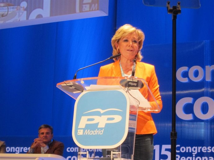 Esperanza Aguirre En El XV Congreso PP Regional 