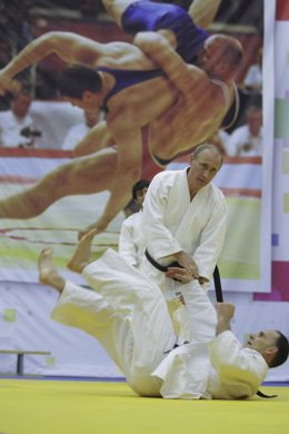 El presidente de Rusia, Vladimir Putin, cinturón negro de judo