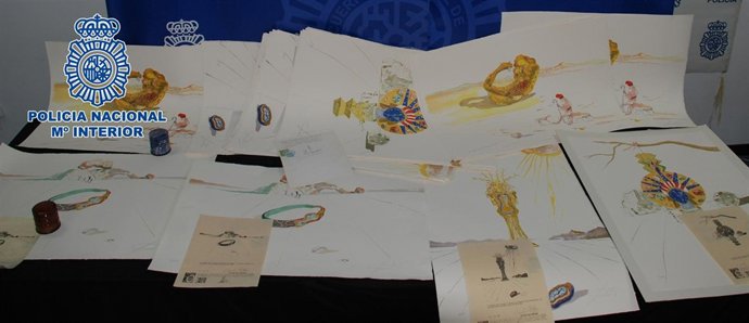 Litografías falsas intervenidas de Salvador Dalí