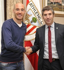 Gaizka Toquero con Josu Urrutia