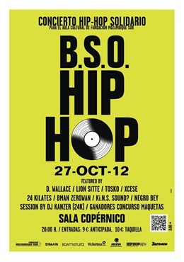 CARTEL CONCIERTO BENÉFICO HIP-HOP