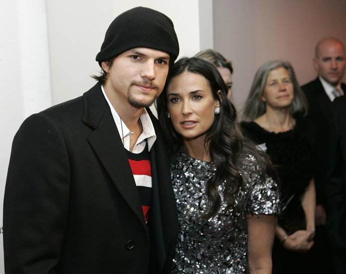 Ashton Kutcher y Demi Moore