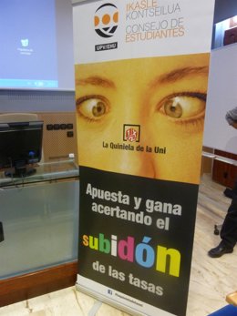 Cartel de la campaña 'La quiniela de la Universidad'.