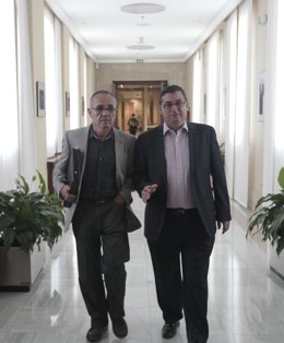 Joan Coscubiela, De ICV, Y José Luis Centella, De IU 