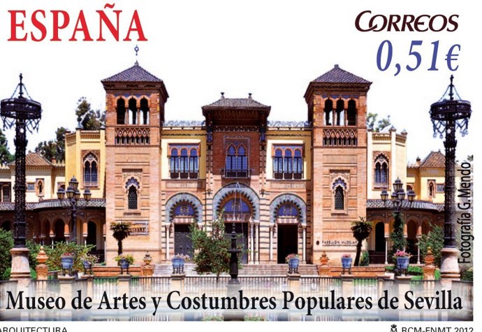 Corres dedica un sello al Museo de Artes y Costumbres de Sevilla