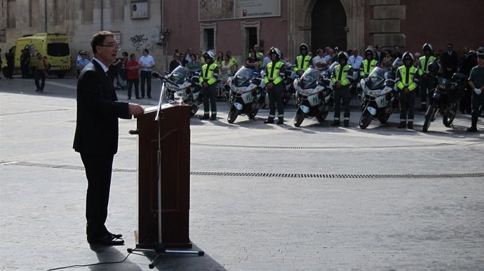 El delegado del Gobierno en su discurso con motivo Día Virgen del Pilar