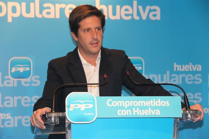 El secretario general del PP de Huelva, Guillermo García Longoria. 