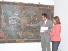 Carmen Pobo inaugura una muestra de pinturas de la Baronía de Escriche