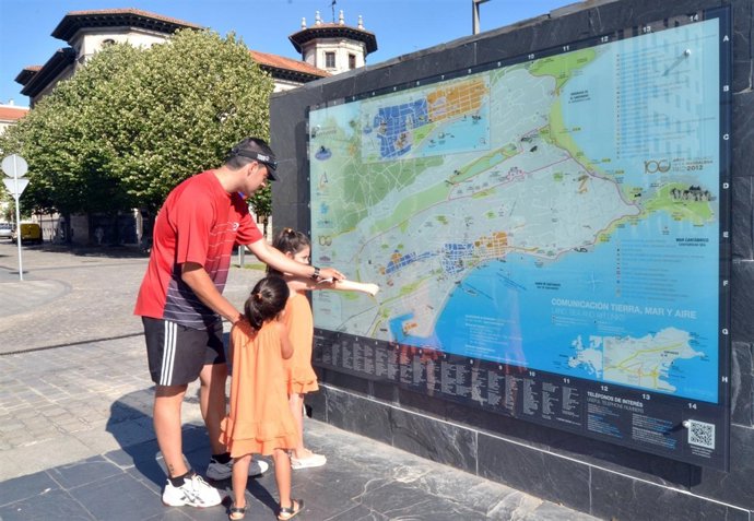 Planos de información turística en Santander 