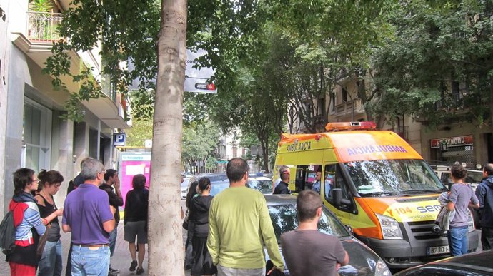 Un detenido herido en la concentración independentista