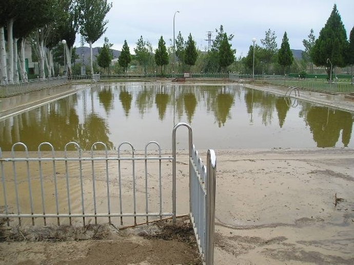 Instalaciones deportivas anegadas   