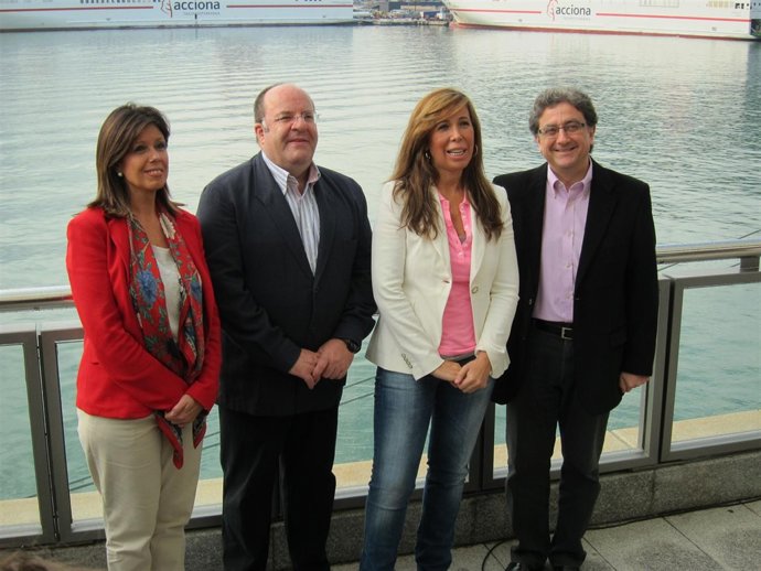 Dolors López, Rafa Luna, Alicia Sánchez Camacho y Enric Millo (PP de Catalunya)