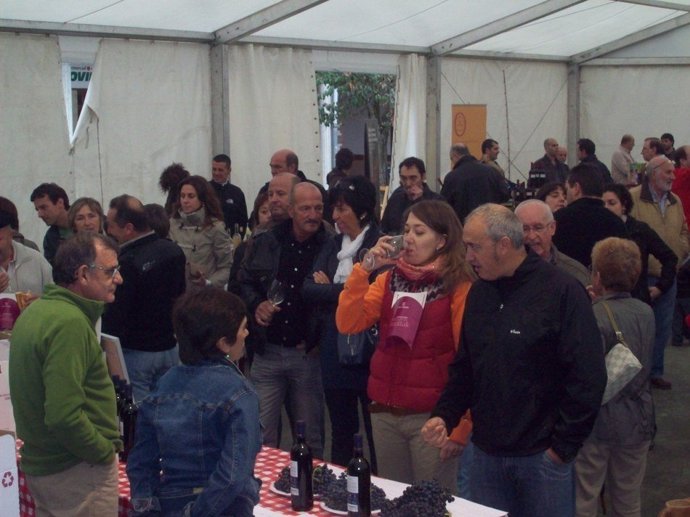 Imagen del Día del Vino de Navarra en Lekunberri de la pasada edición.