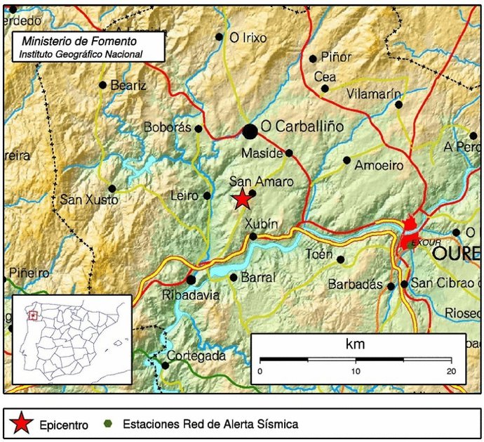 Ilustración del terremoto de San Amaro
