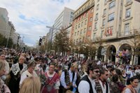 La Ofrenda, el Rosario de Cristal y el Pregón, los actos más multitudinarios de las Fiestas del Pilar 2012