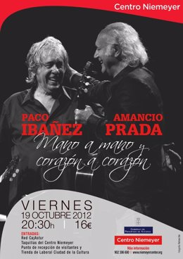 Cartel Del Concierto De Paco Ibañez Y Amancio Prada