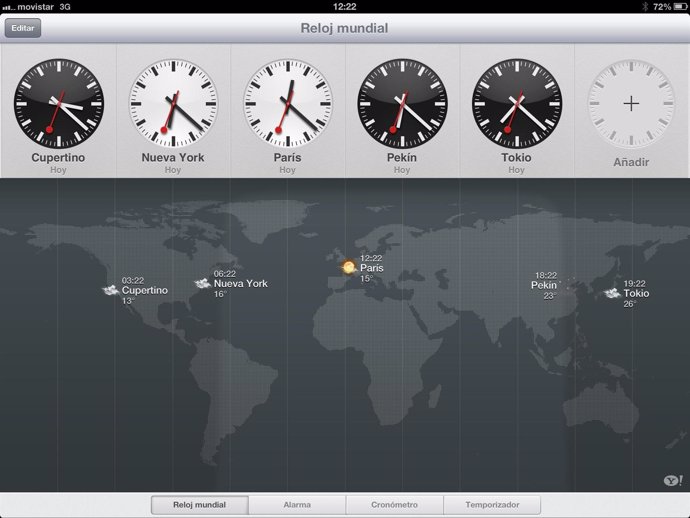 Clock en iPad