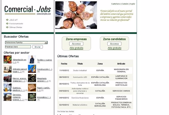 Nueva web comercial-jobs.Com