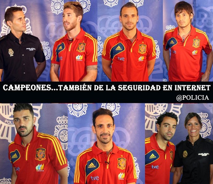 Campaña seguridad en Internet junto con la Selección española de fútbol