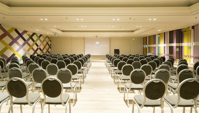 Salón reformado en el hotel Gallery de Barcelona 