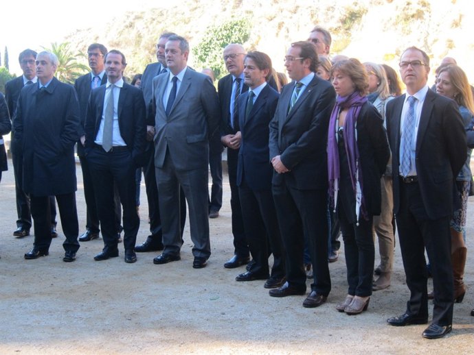Oriol Pujol preside la ofrenda de CDC a Companys