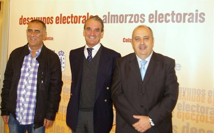 Mario Conde, durante el desayuno informativo