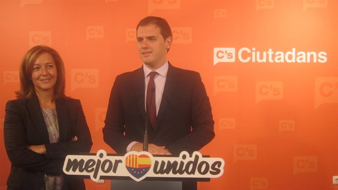 Carina Mejías y Albert Rivera (C'S)