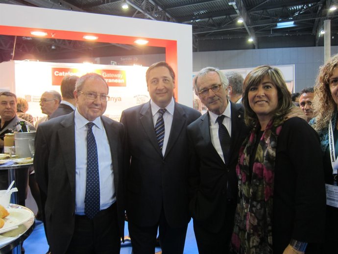 Josep Lluís Bonet, Josep Maria Pelegrí, Xavier Trias y Núria Marín en SeaFood