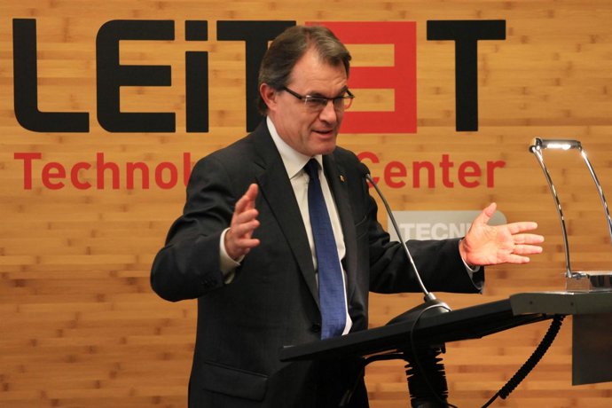 El presidente de la Generalitat, Artur Mas, en las jornadas de Leitat