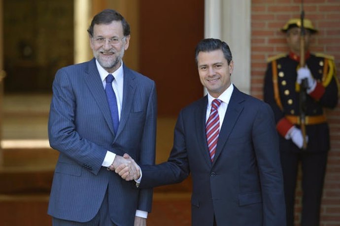 Mariano Rajoy recibe al presidente electo de México, Enrique Peña Nieto