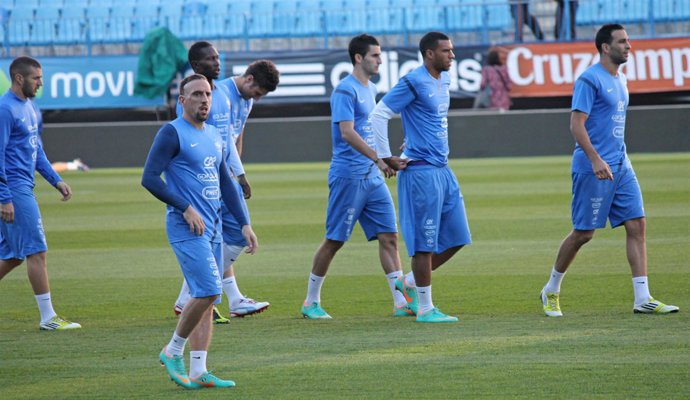 Entrenamiento Seleccón Fútbol Francia 